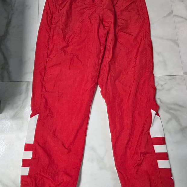 Adidas Originals 빅 트레포일 나일론 조거팬츠 L / 레드