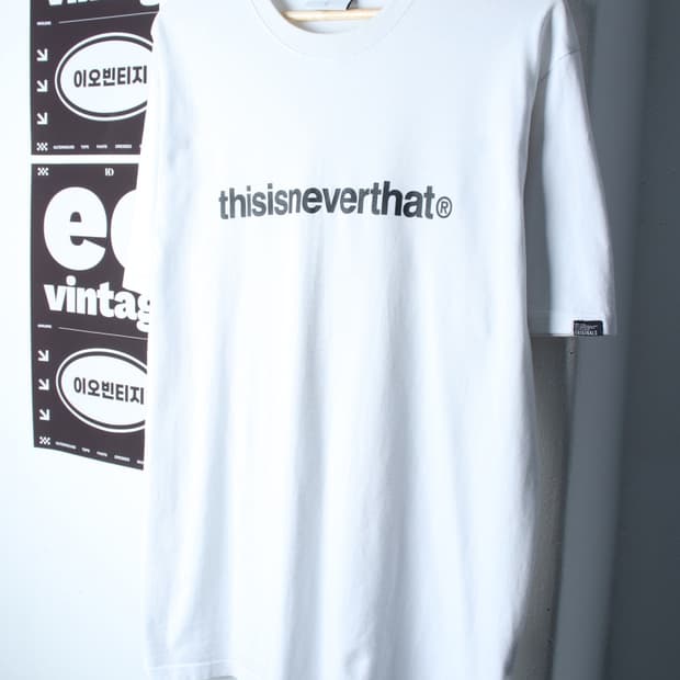 (L-XL) 디스이즈네버댓 반팔 티셔츠 빅로고 레터링-H34781