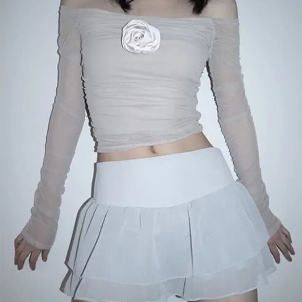 cladda 클라따 SHIRRING PRINCESS TOP (WHITE)