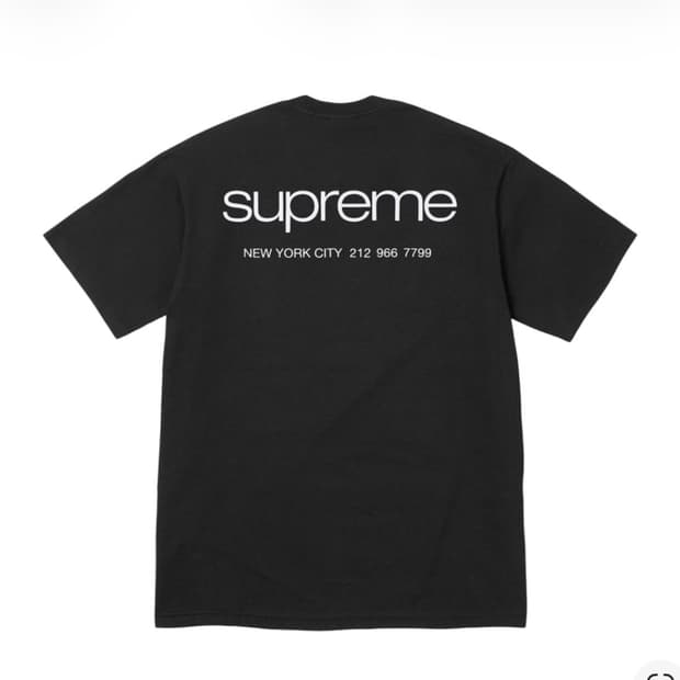 L) 슈프림 NYC 티셔츠 블랙 - 23FW