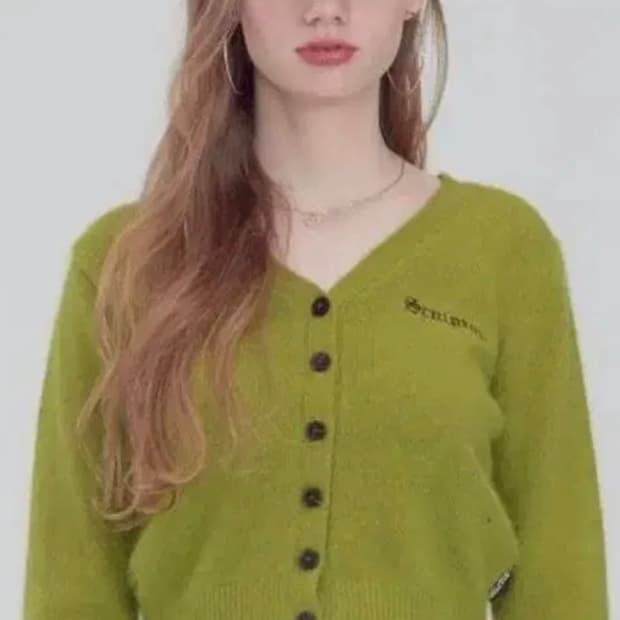 스컬프터 앙고라 가디건