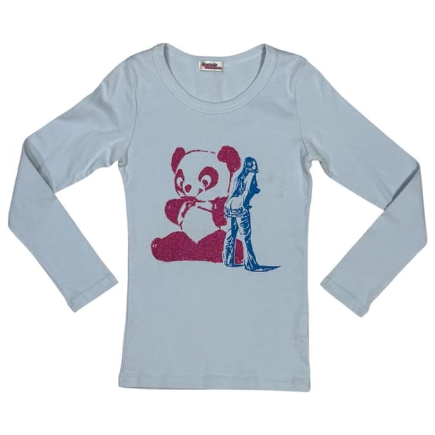 히스테릭 글래머 아카이브 히스걸 판다 롱슬리브 티셔츠