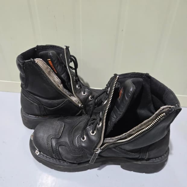 할리데이비슨 사이드 지퍼 하이탑 부츠