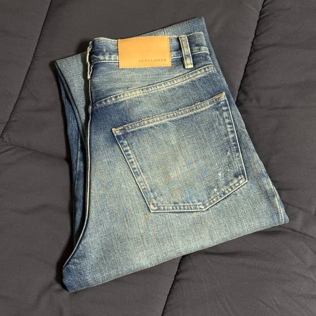 선플라워 와이드 트위스트 well worn blue 30/32