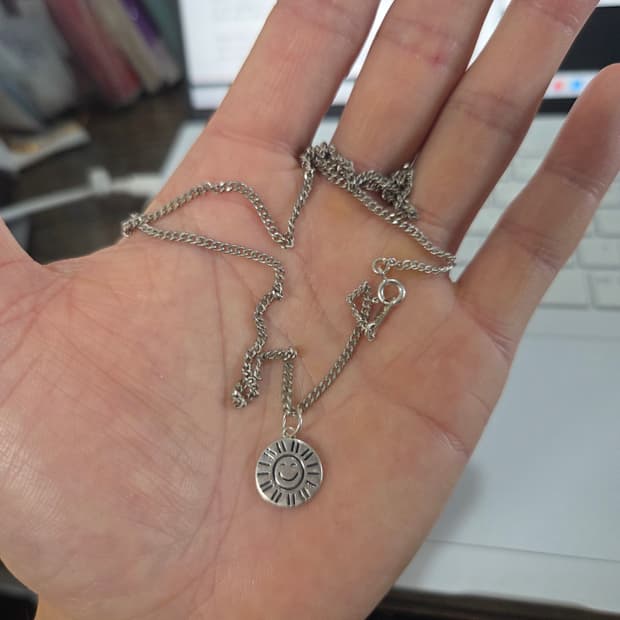 스마일 925실버 목걸이 