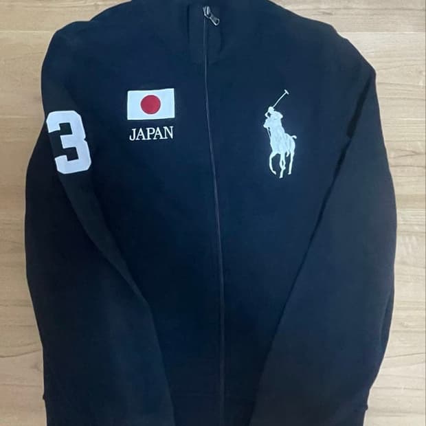 폴로 랄프 로렌 빅포니 재팬 국기 패치 트랙 자켓
