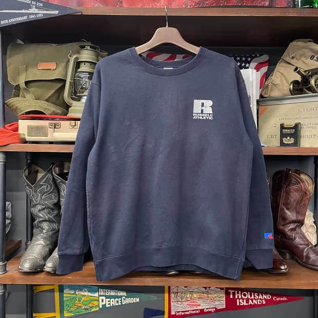 90s 러셀 어센틱 USA 블랭크 빈티지 맨투맨 스웻 셔츠 N107