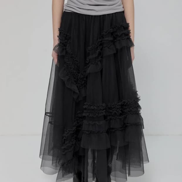 Tulle Layered Long Skirts