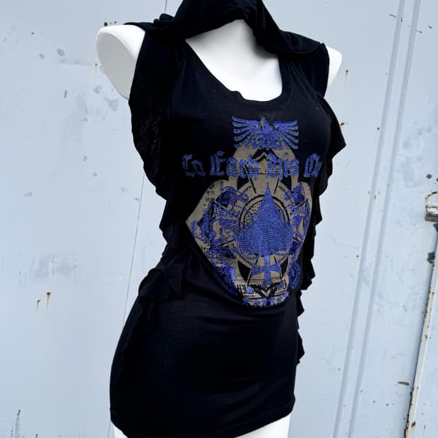 Salvage fril mini dress