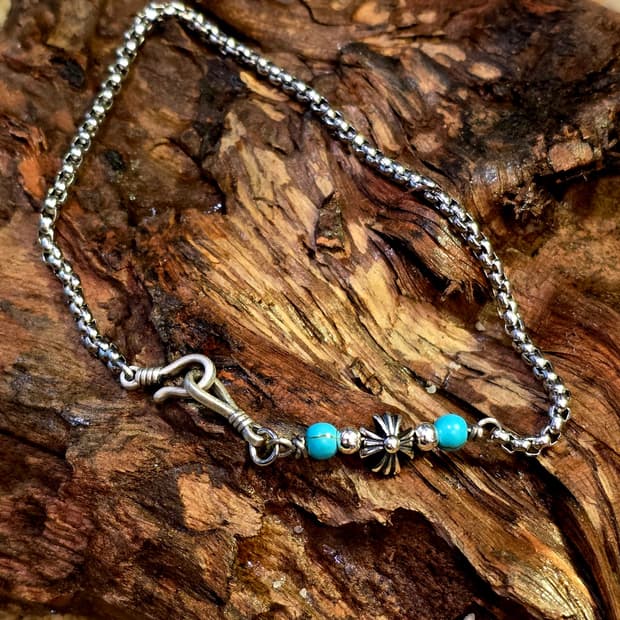 turquoise Simple cross bracelet