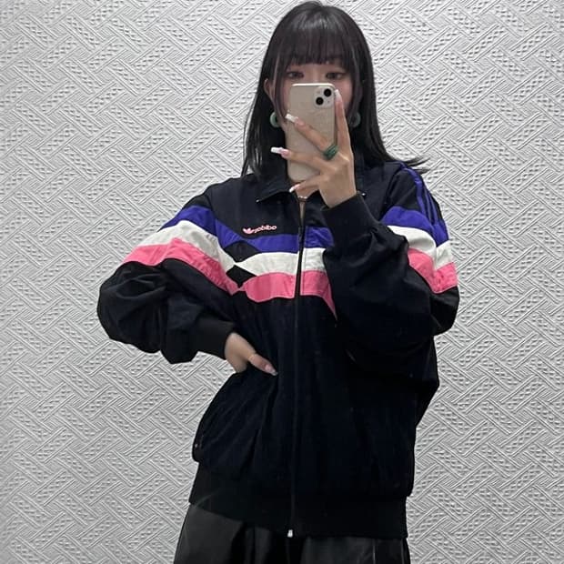 아디다스 올드스쿨 레트로 키치 90's 바람막이 자켓 105 C13861