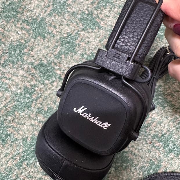 마샬 Major IV 블랙 헤드폰
