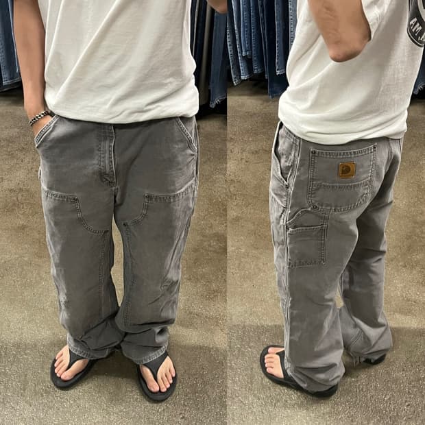 00s Carhartt 더블니 워크 팬츠 (33“)