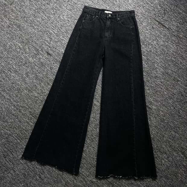 빈티지 새미 부츠컷 블랙 데님 팬츠y 2078