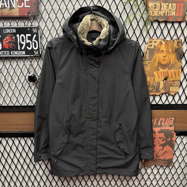 노스페이스 우먼스 고어텍스 맥머도 파카 후드 퍼 탈부착 그레이