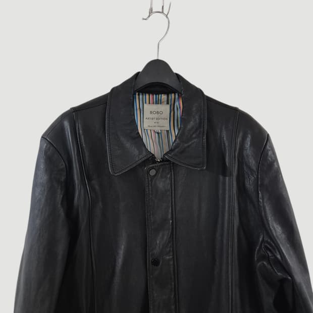 [110]ROBO로보 빈티지 롱 가죽자켓 Women