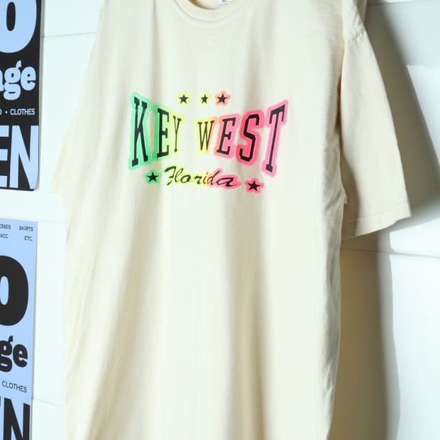 (XL-2XL) 브랜드빈티지 반팔 티셔츠 USA 아이보리-H36318