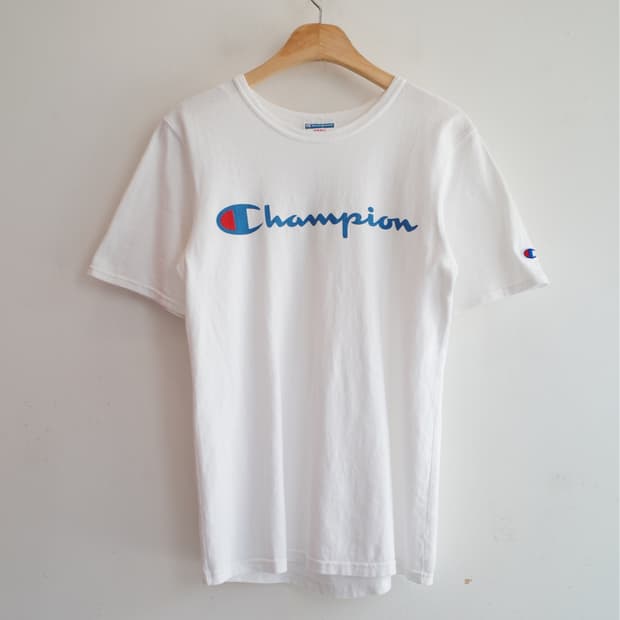 Champion 챔피온 레터링 프린팅 티셔츠