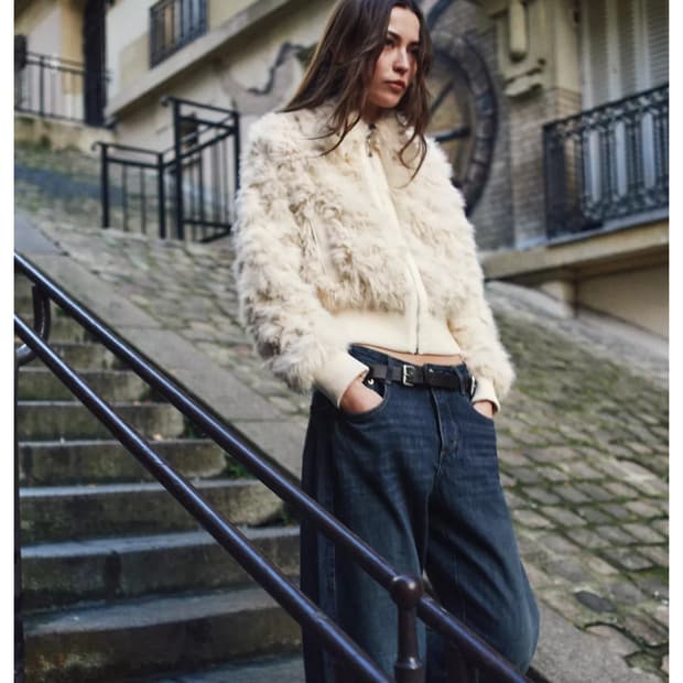 자라 페이크 퍼 봄버 재킷 S (새상품)