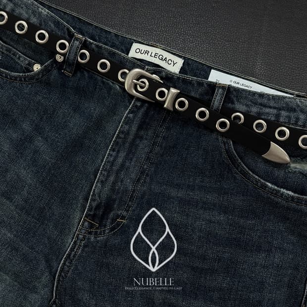 🌗 Vegetable eyelet belt / 아일렛 웨스턴 벨트