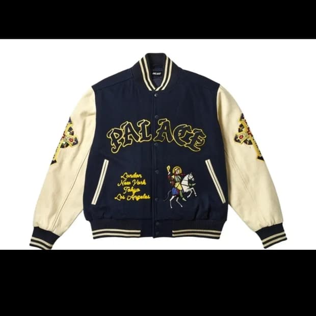팔라스 세인트 바시티 자켓 네이비 M사이즈 팝니다