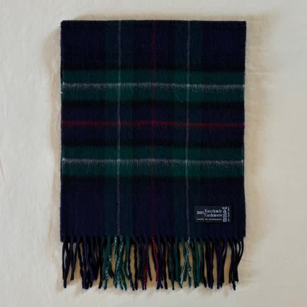 독일 Cashmere 타탄 체크 머플러