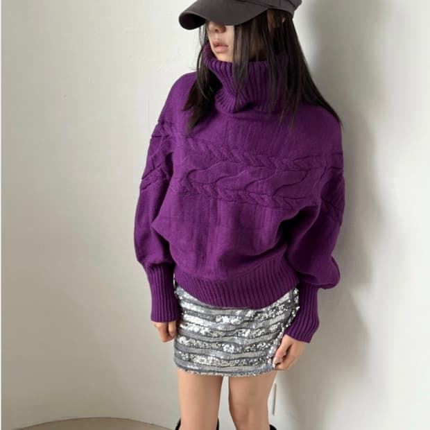 [팁씨] plum twist turtle top 