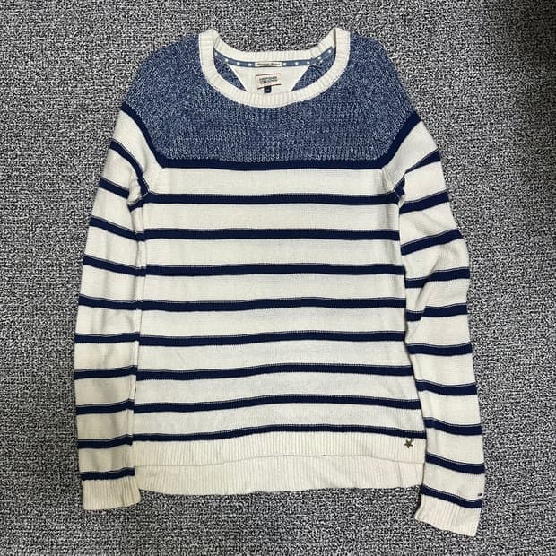 (M) 타미힐피거 스트라이프 니트