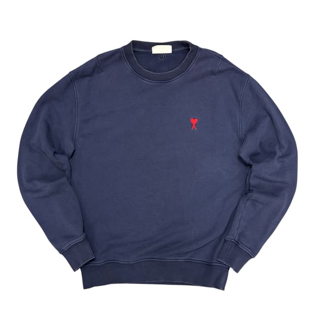 아미 스몰하트 크루넥 맨투맨(L)