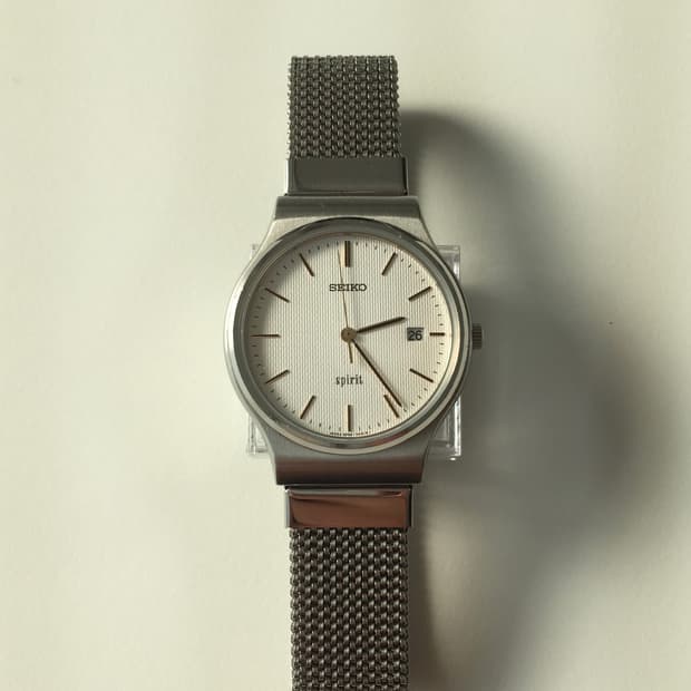 90s seiko spirit pin stripe dial