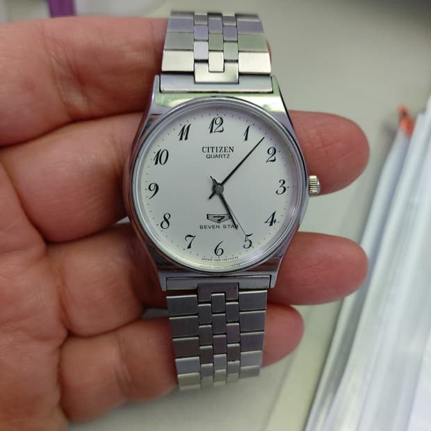 시티즌 세븐스타 쿼츠 빈티지 메탈 시계