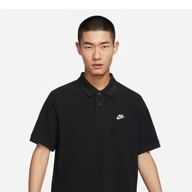 나이키 클럽 반팔 폴로 블랙 L
