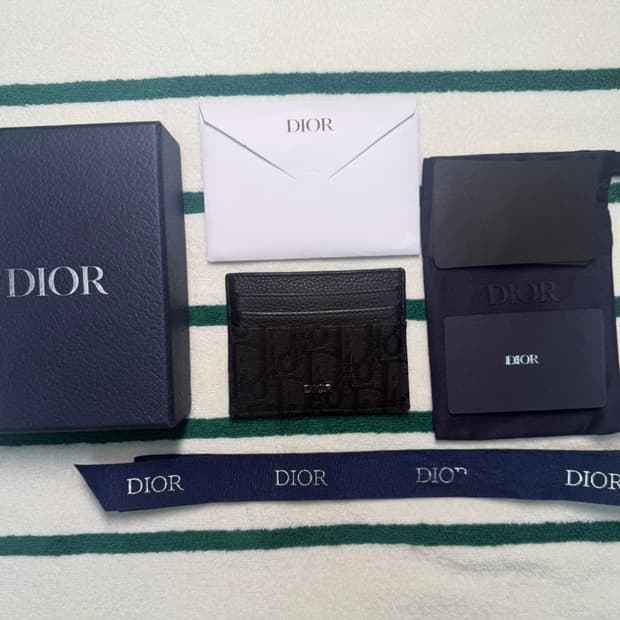 디올 오블리크 카드지갑