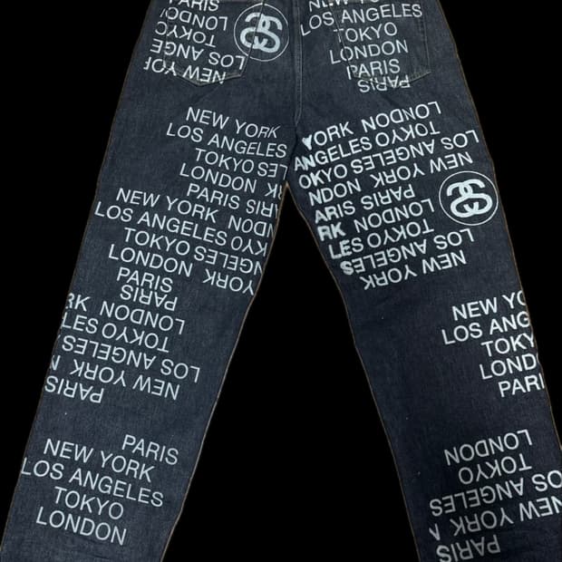 스투시 빅 올 진 시티 링크 워시드 블랙 [34]