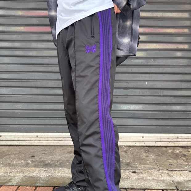 새상품) 니들스x비버 별주한정 블랙 나일론팬츠S