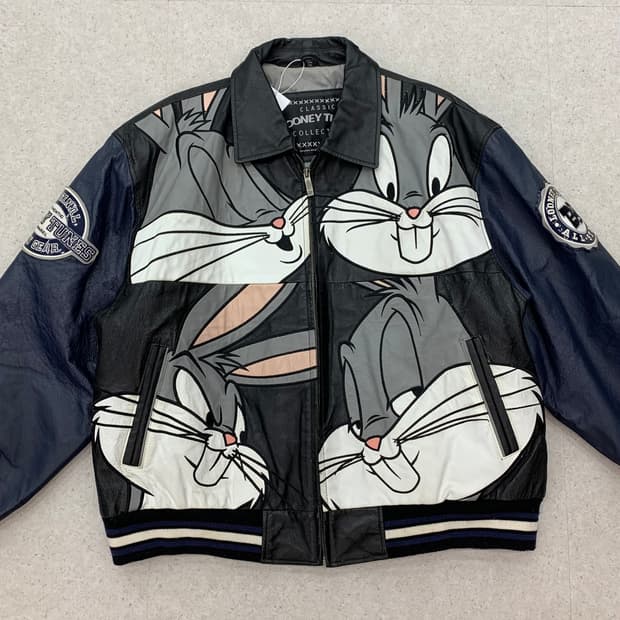 Looneytunes 루니툰즈 벅스버니 가죽자켓