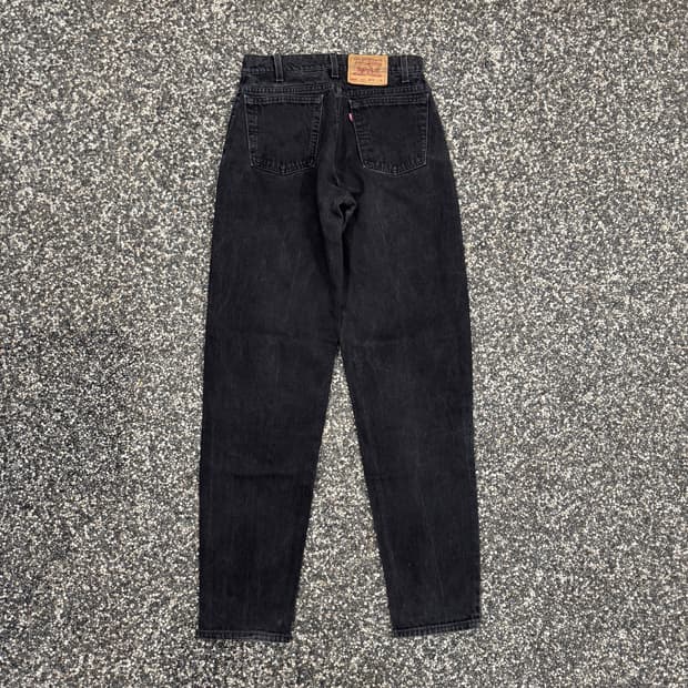 90s 리바이스 560 테이퍼드 블랙진 made in USA (30)