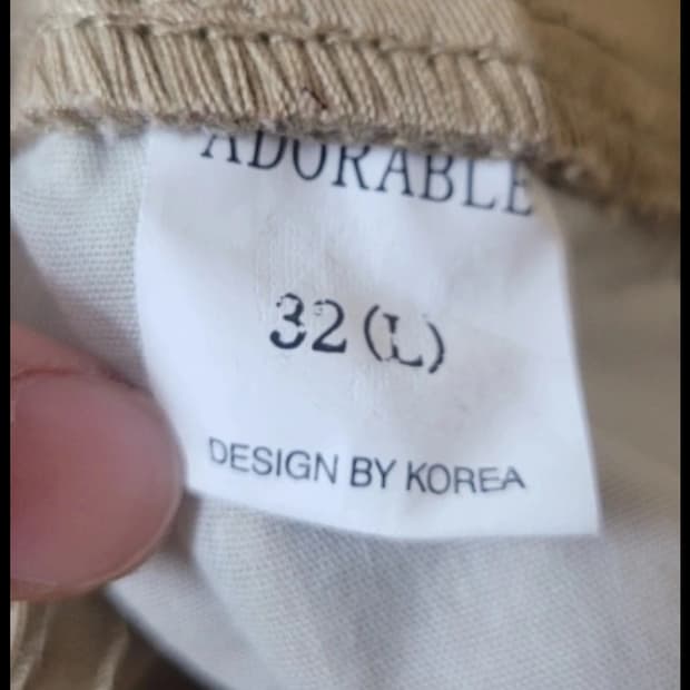 (남성30-31인치)ADORABLE 면바지