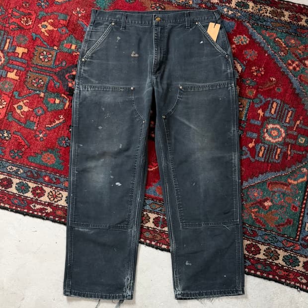 OG USA Made 칼하트 더블니 블랙 칼하트 B01 썩블니