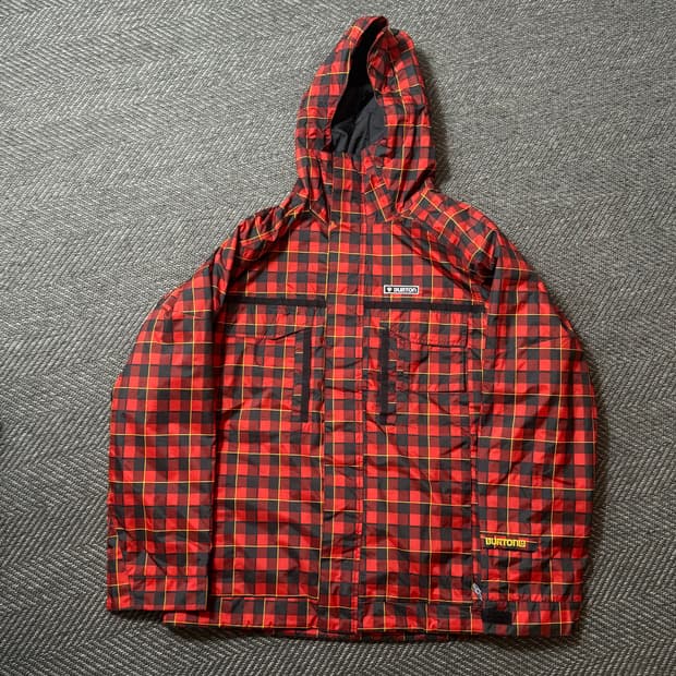 BURTON 체크 후드 자켓 (M)