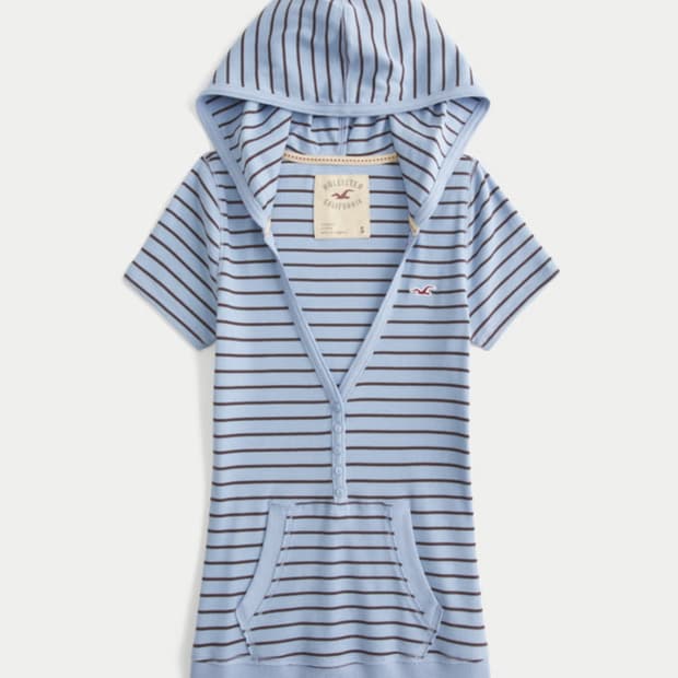 Short-Sleeve Hooded Henley