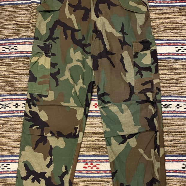 (M/R)80s US army 밀리터리 카모 우드랜드 카고팬츠