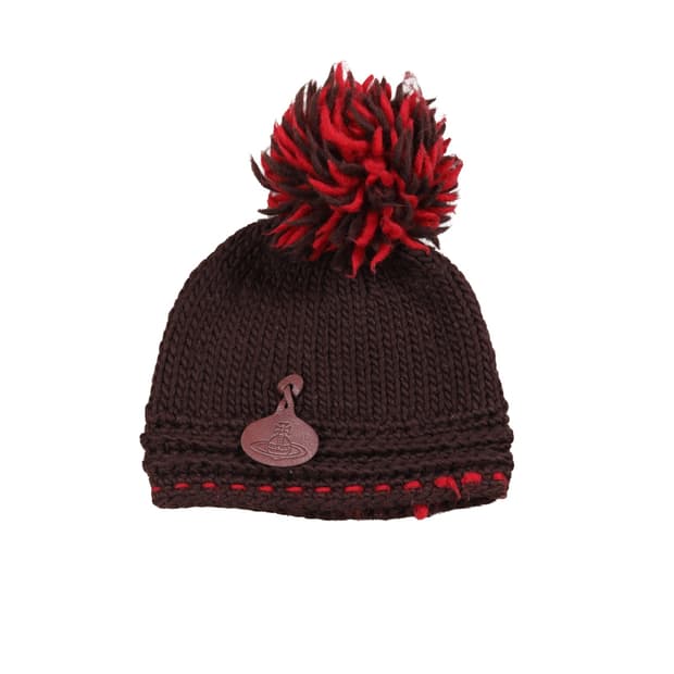 Vivienne Orb Pom Pom Wool Knit Beanie 