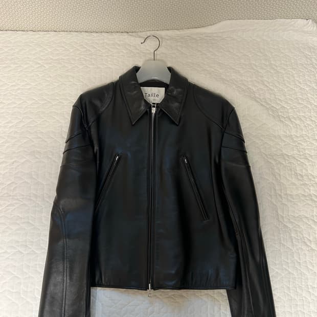 타일레 레더 바이커 자켓