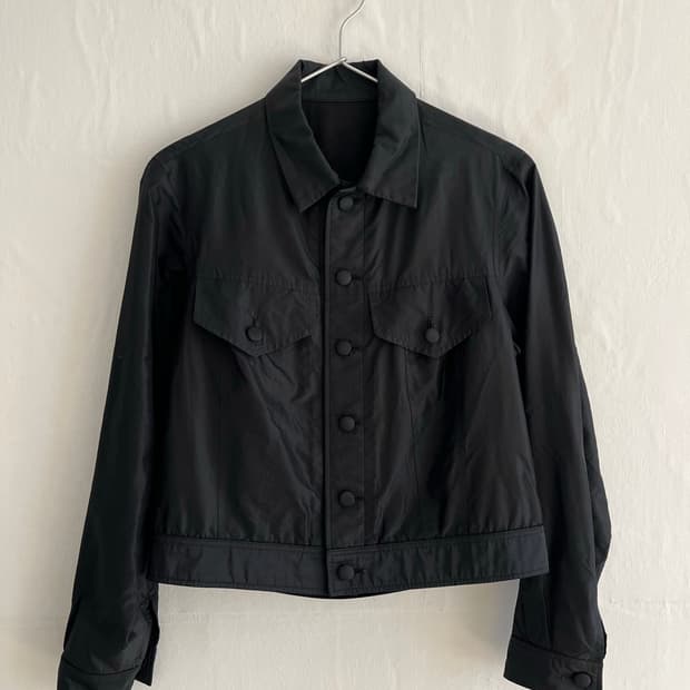 yohji yamamoto 나일론 크롭 자켓