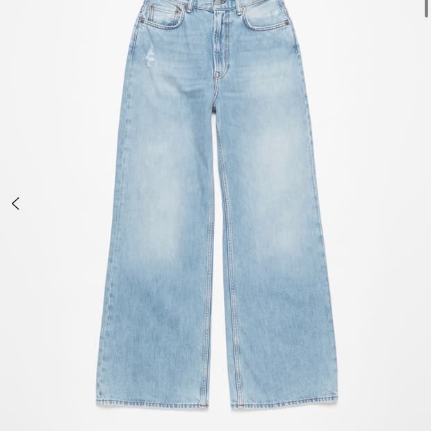 Acne Studios 릴렉스핏 진 2022F 연청 와이드 데님