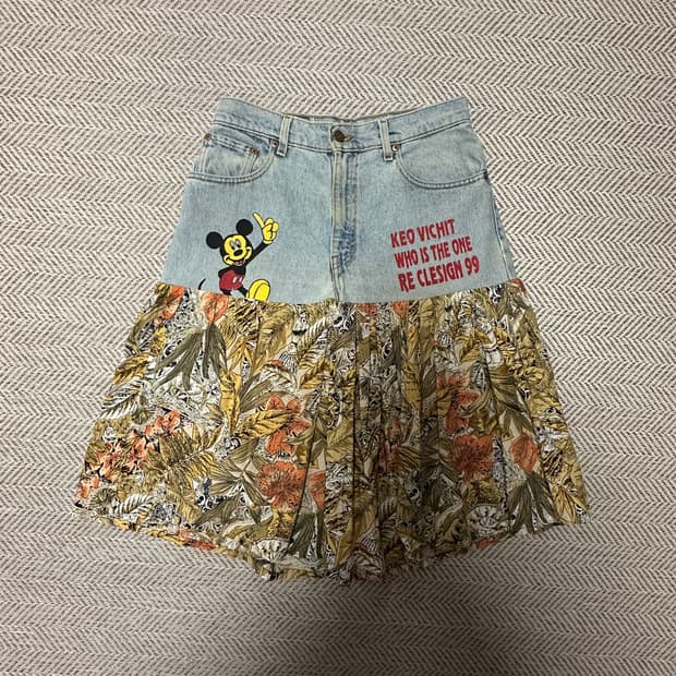 LEVI'S 90's usa made rework skirt