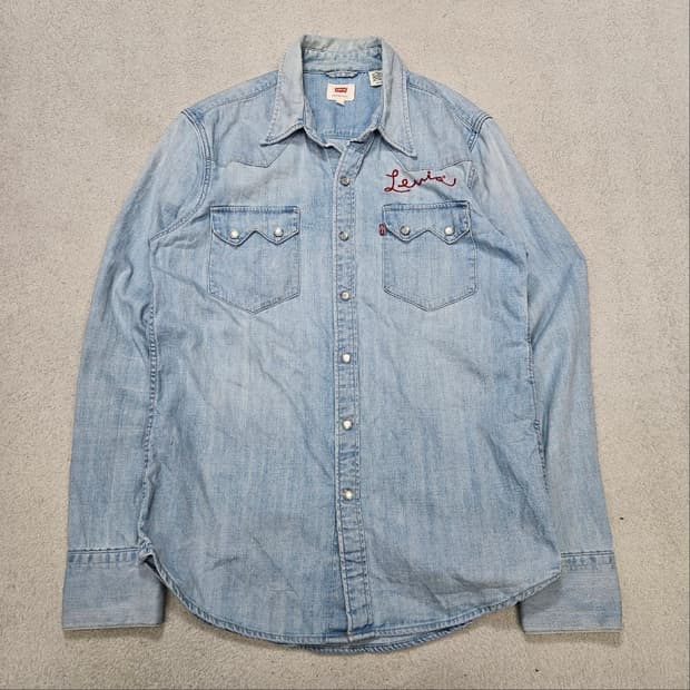 리바이스 체인스티치 웨스턴 셔츠 S