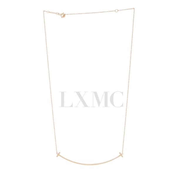 티파니 T 스마일 목걸이 라지 로즈골드 네크리스 33637152