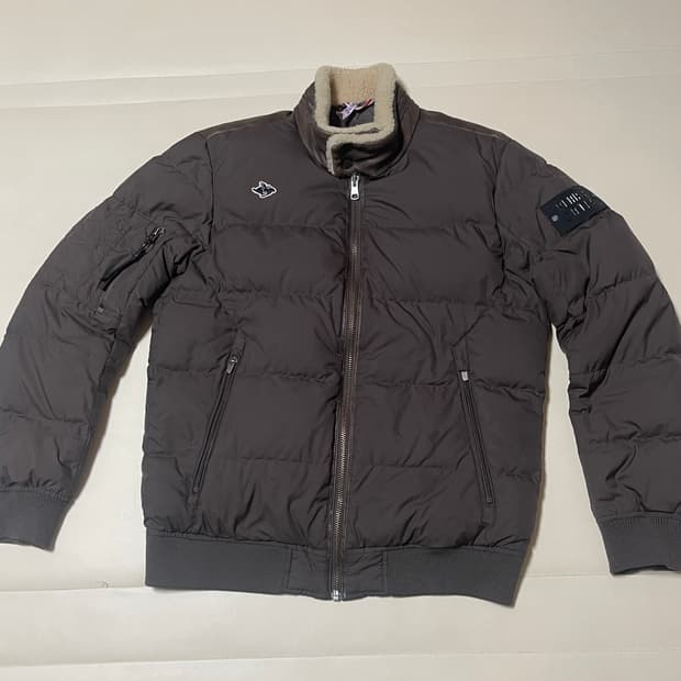 PEARLY GATES 양모 칼라 구스 재킷